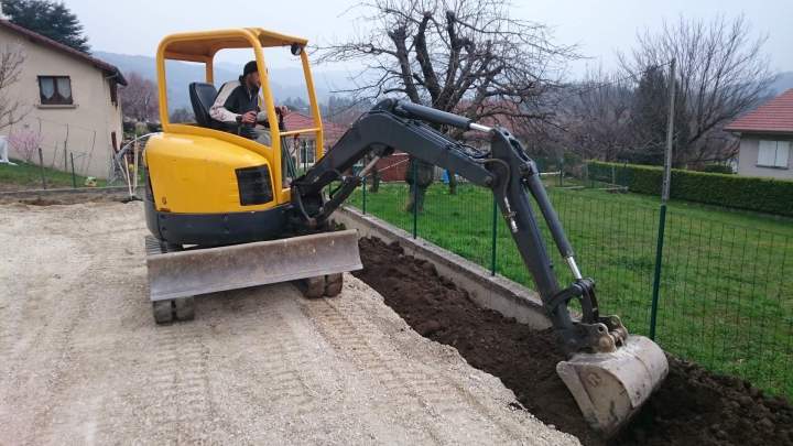 Terrassement mise en place de terre